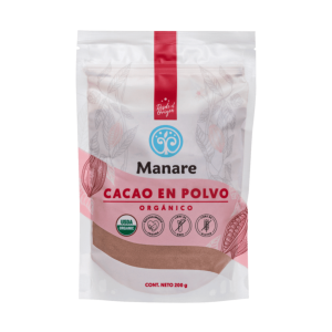 CACAO EN POLVO ORGÁNICO MANARE – 200 g