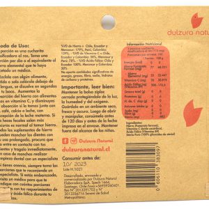 HIERRO EN POLVO DULZURA NATURAL 110 PORCIONES