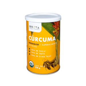 CURCUMA ORGANICA EN POLVO BROTA – 230 g