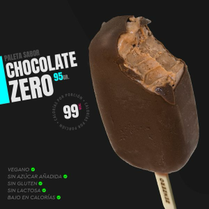 HELADO PALETA VEGANO SIN GLUTEN CHOCOLATE ZENZERO