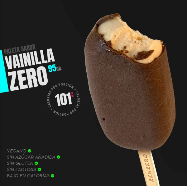 HELADO PALETA VEGANO - SIN GLUTEN VAINILLA, ZENZERO