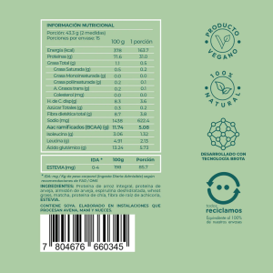 PROTEÍNA V-PRO GREEN ENERGY, BROTA – 650 g