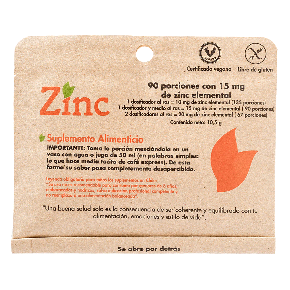 ZINC, DULZURA NATURAL 90 PORCIONES
