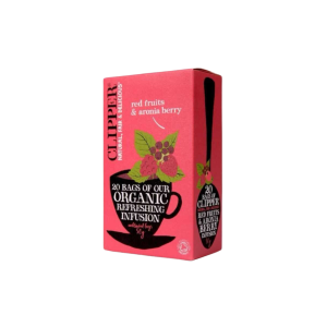 INFUSIÓN RED FRUITS Y ARONIA BERRY, CLIPPER 20 BOLSAS