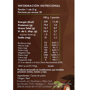 CACAO EN POLVO ORGANICO BROTA – 150 ml