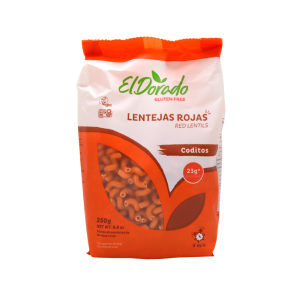 FIDEOS CODITOS LENTEJAS ROJAS SIN GLUTEN EL DORADO 250 G