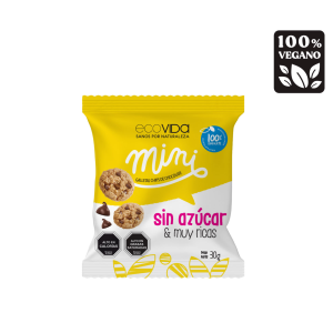 GALLETAS MINI CHIPS SIN AZÚCAR, ECOVIDA 30 g