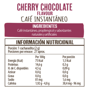 CAFE CHERRY CHOC. SIN GLUTEN BEANIES 50 G