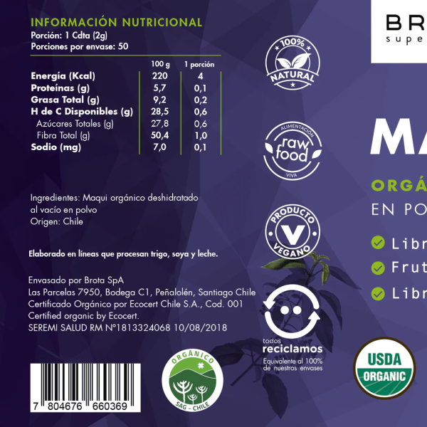 MAQUI POLVO BROTA - 100 g