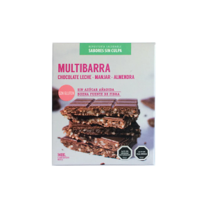 MULTIBARRA CHOC. LECHE MANJAR ALMENDRA SIN CULPA 140 g