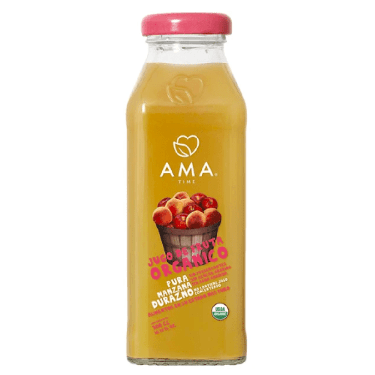 JUGOS ORGANICO AMMA MANZANA DURAZNO - 300 cc