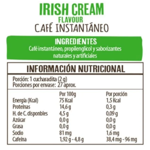 CAFE IRISH CREMA SIN GLUTEN BEANIES 50 G