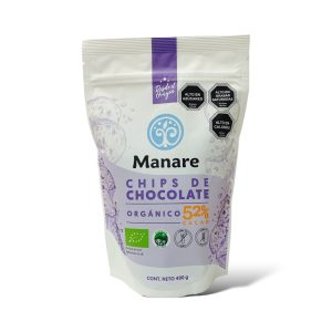 CHIPS CHOCOLATE 52% CACAO MANARE 400 G