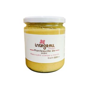 MANTEQUILLA MANI SIN SAL INTEGRALL 500 G