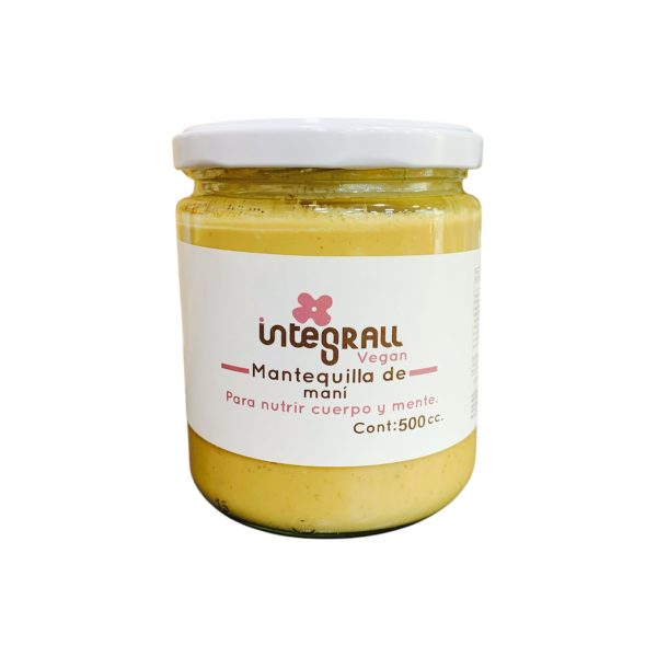 MANTEQUILLA MANÍ SIN SAL, INTEGRALL 500 g
