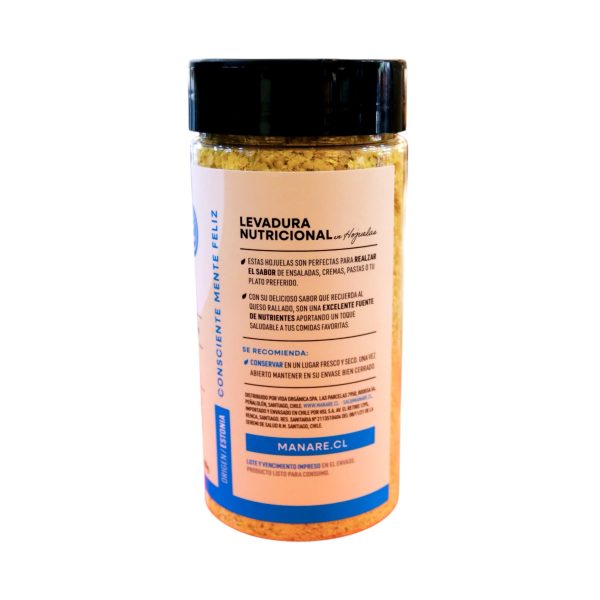 LEVADURA NUTRICIONAL EN COPOS, MANARE - 100 g