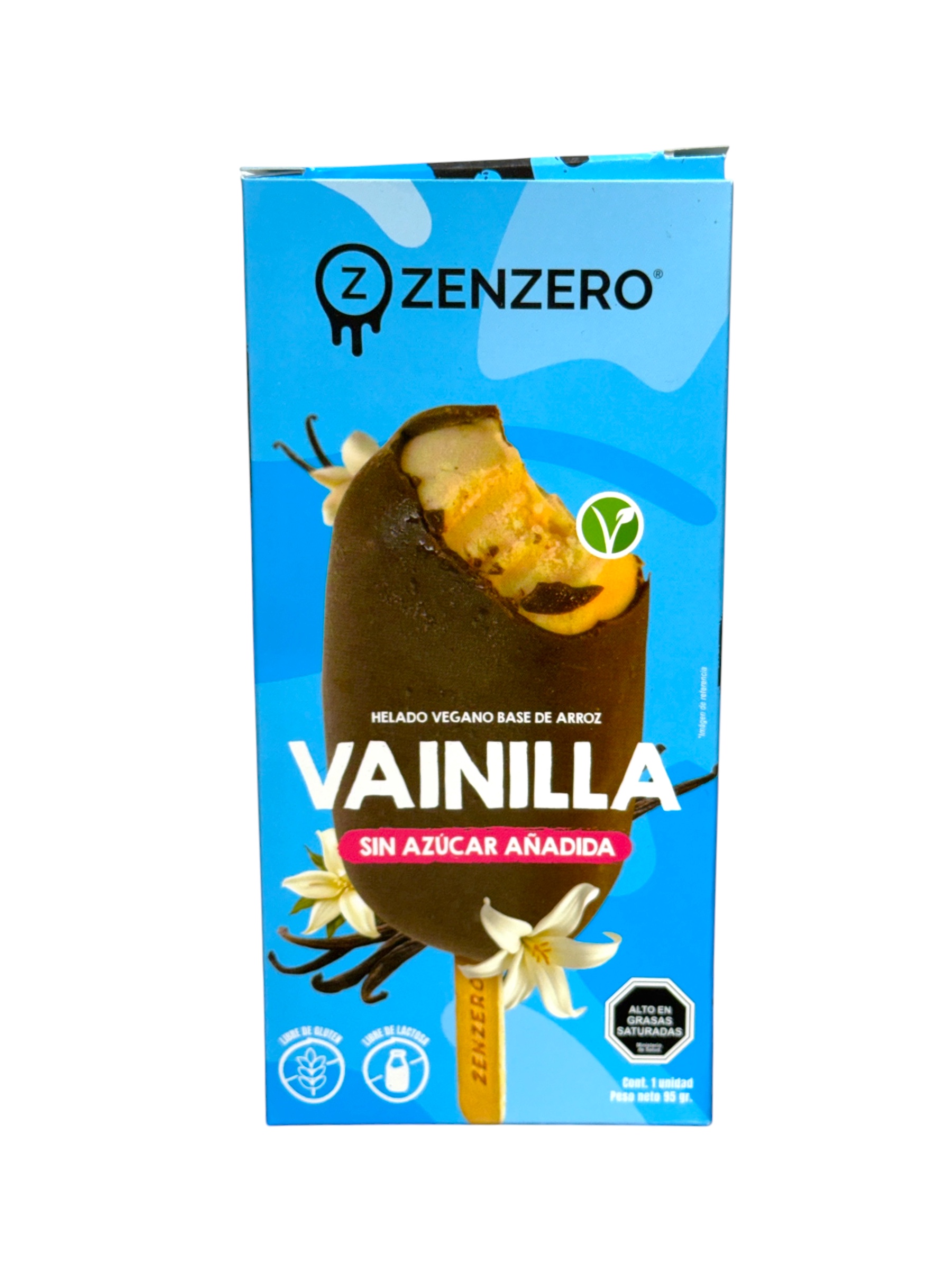 HELADO PALETA VEGANO SIN GLUTEN VAINILLA ZENZERO