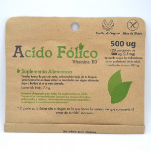 ACIDO FOLICO 120 PORCIONES DULZURA NATURAL