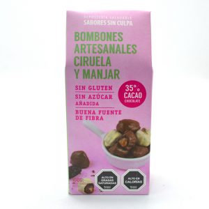 BOMBONES CIRUELA MANJAR  SIN AZUCAR SIN GLUTEN SIN CULPA 100 G
