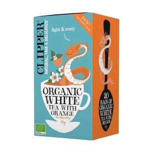 TÉ BLANCO ORGÁNICO CON NARANJA CLIPPER – 20 Bolsas