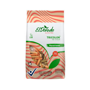 PASTA TRICOLOR MACARRONES 250 G EL DORADO