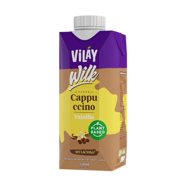 BEBIDA VEGETAL WILK CAPUCCINO VAINILLA, VILAY 330 ml