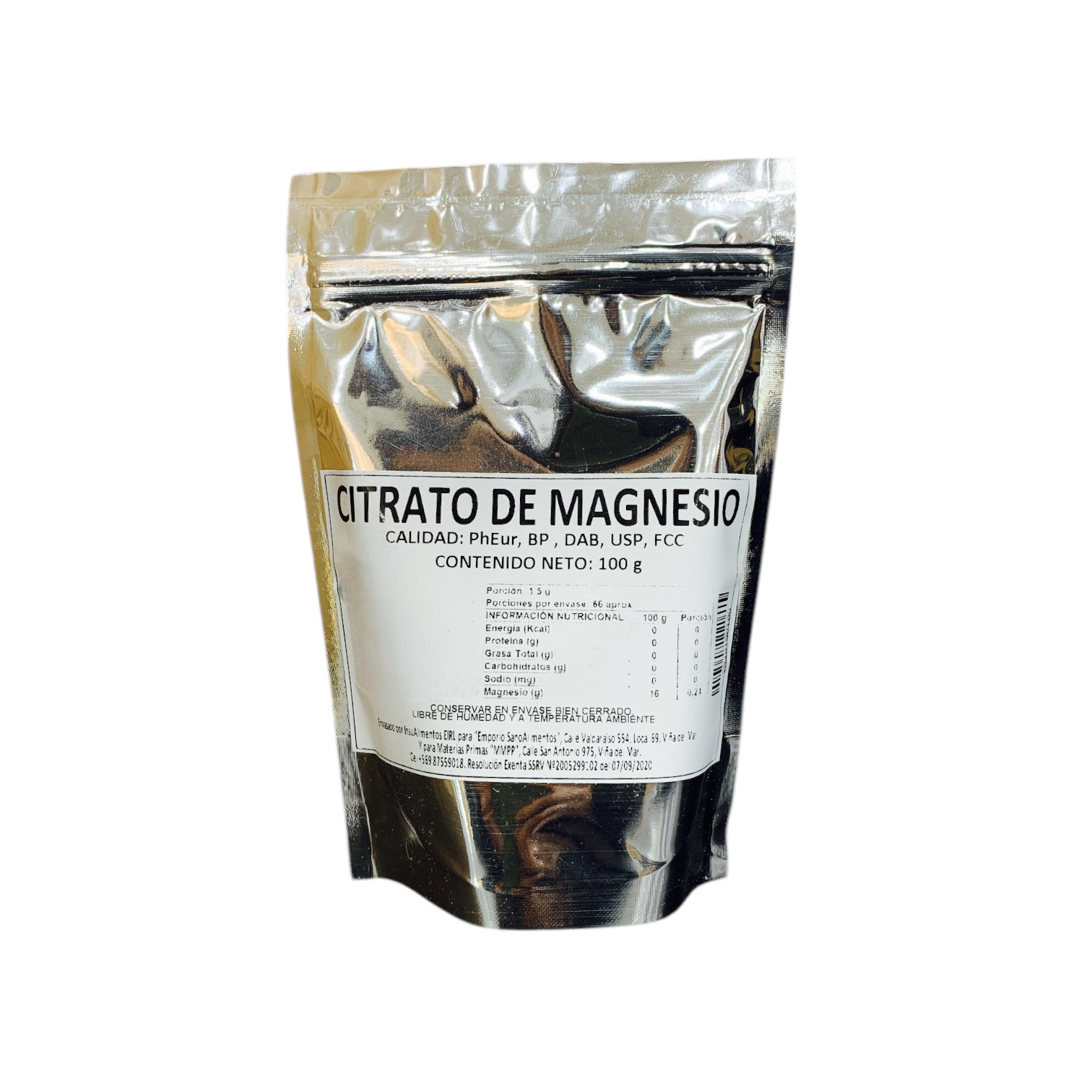 CITRATO DE MAGNESIO - 100 g