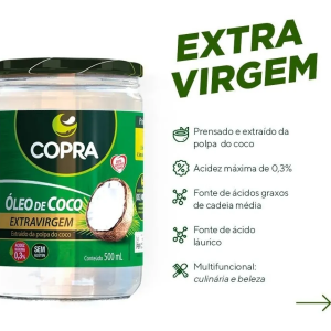 ACEITE DE COCO EXTRA VIRGEN ORGÁNICO COPRA – 500 ml