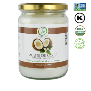 ACEITE DE COCO EXTRA VIRGEN BE ORGANICS 500 ML