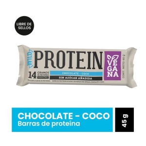 BARRA PROTEIN VEGGY CHOCOLATE COCO – 45 g