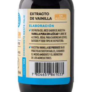 EXTRACTO DE VAINILLA SIN ALCOHOL MANARE 59 ml