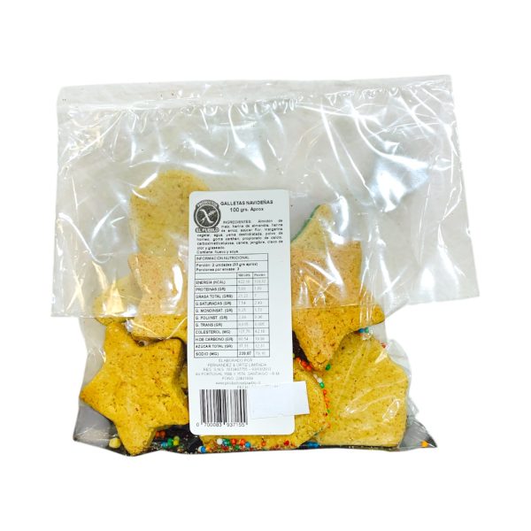 GALLETAS DE NAVIDAD SIN GLUTEN, EL PUEBLO 100 g
