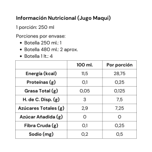 JUGO MAQUI BERRYSUR 480 GR