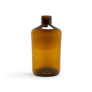 BOTELLA REDONDA PET ÁMBAR (24-410) – 250 ml (E13)