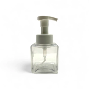 SET PET TRANSPARENTE C/BOMBA BLANCA PARA ESPUMA – 250 ml (E135)