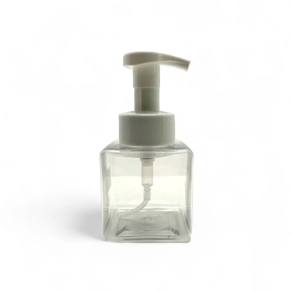 SET PET TRANSPARENTE C/BOMBA BLANCA PARA ESPUMA - 250 ml (E135)