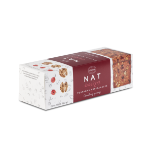 TOSTADAS ARTESANALES CRANBERRIES Y NUEZ NAT 160 g