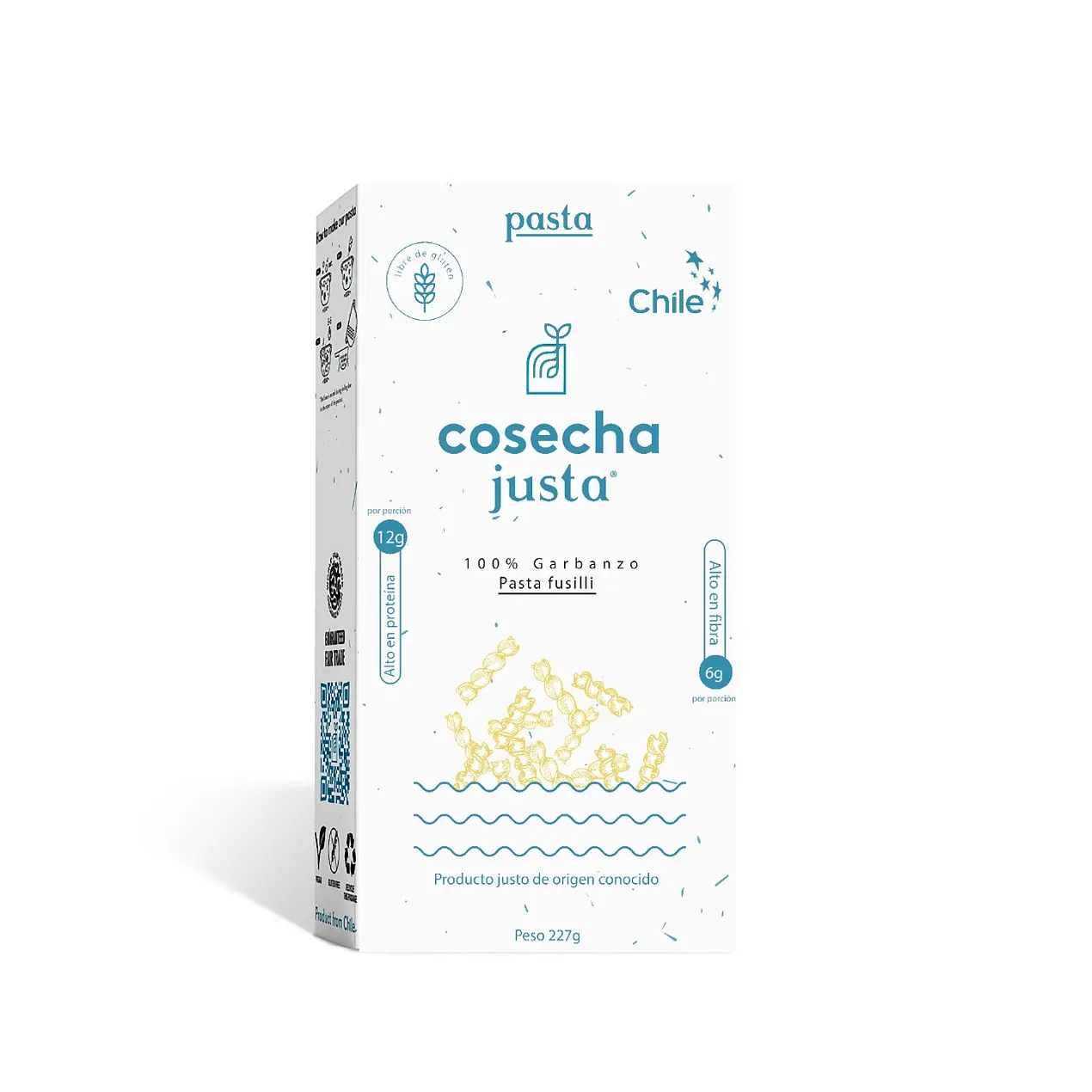 FUSILLI GARBANZO SIN GLUTEN, COSECHA JUSTA 227 g