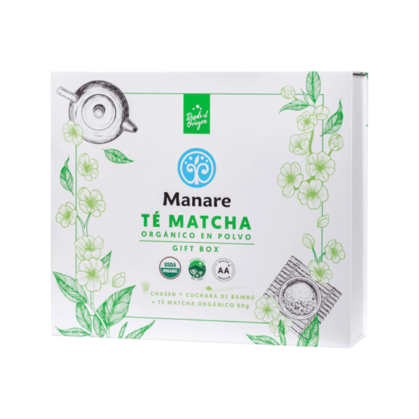 GIFT BOX TÉ MATCHA 50 g + REVOLVEDOR BAMBÚ