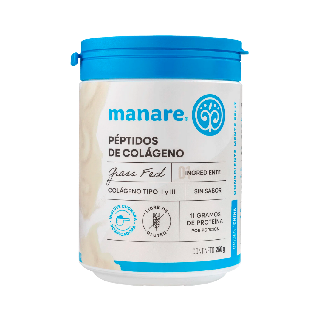 PÉPTIDOS DE COLÁGENO HIDROLIZADO, MANARE 250 g