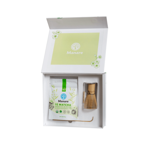 GIFT BOX TÉ MATCHA 50 g + REVOLVEDOR BAMBÚ