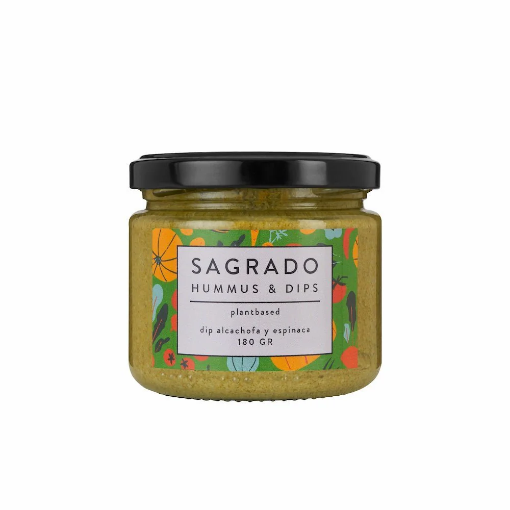DIPS ALCACHOFA Y ESPINACA, SAGRADO 180 g