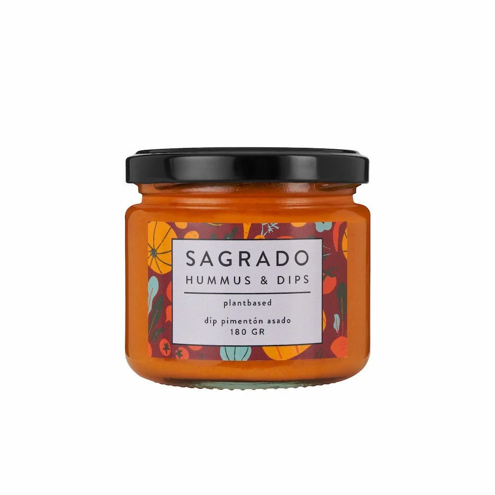 DIPS PIMENTÓN ASADO, SAGRADO 180 g