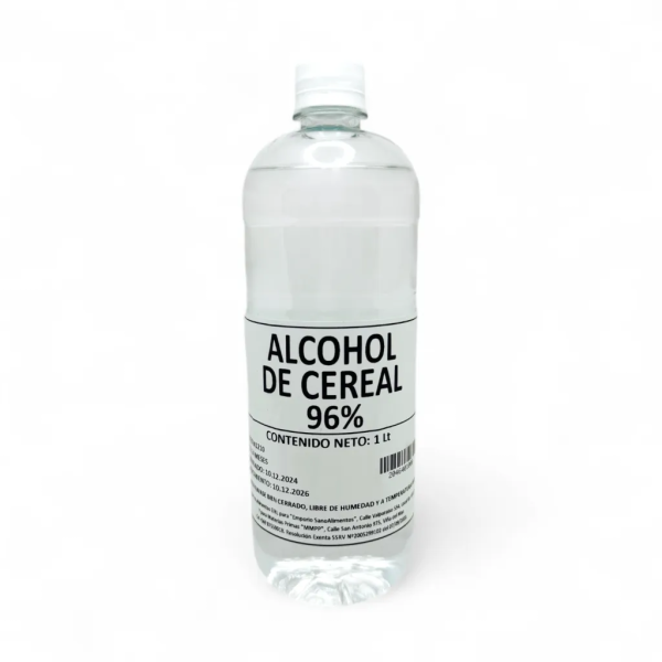 ALCOHOL DE CEREAL 96% - 1 Lt