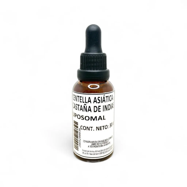 CENTELLA ASIÁTICA Y CASTAÑA DE INDIAS (GOTU KOLA AND HORSE CHESTNUT) LIPOSOMAL - 30 cc