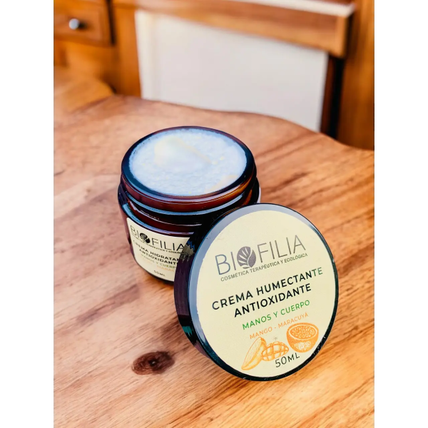 CREMA DE MANOS MANGO MARACUYA, BIOFILIA 30 ml