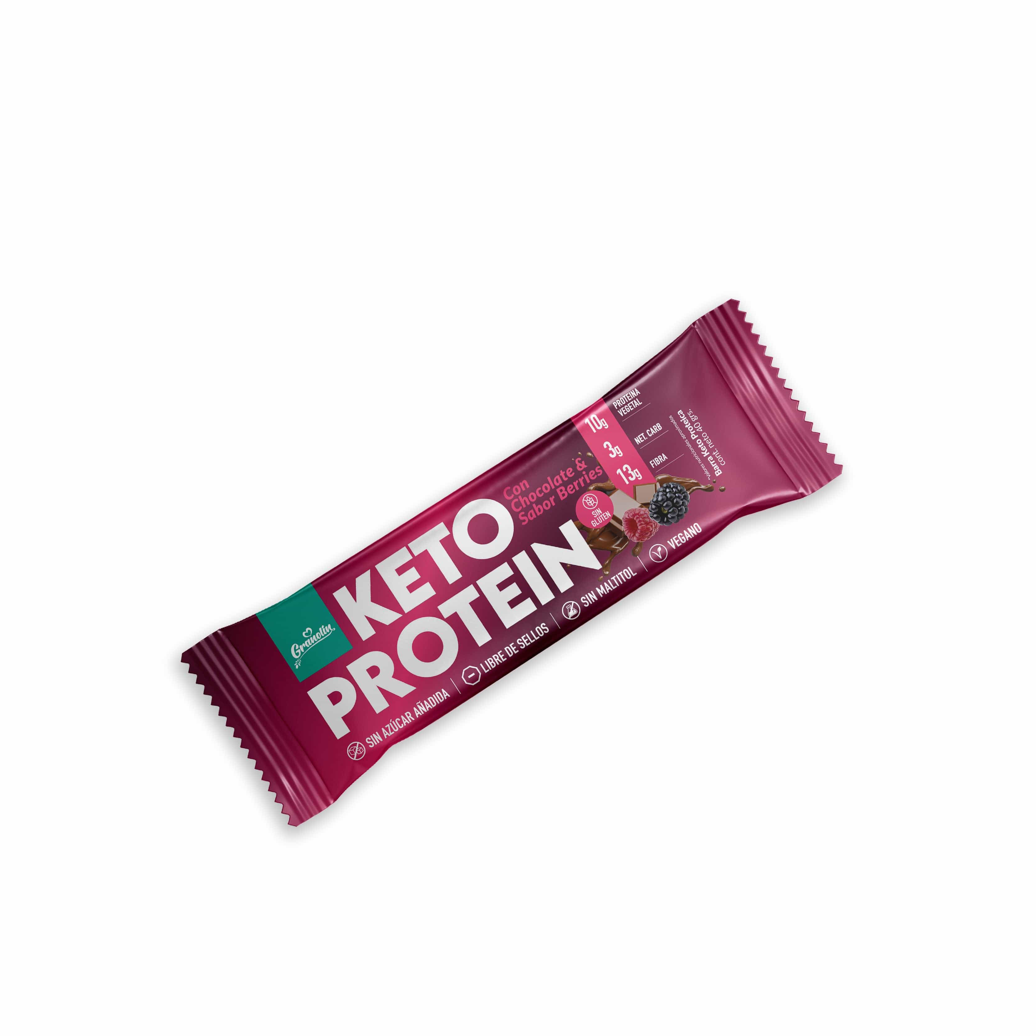 BARRA KETO CHOCO BERRIES GRANOLIN 40g