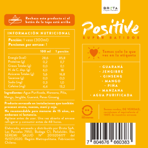 JUGO ENERGY POSITIVE 300 CC