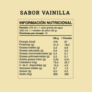 WHEY SHAKE PROTEIN VAINILLA, WILDFOODS 350g