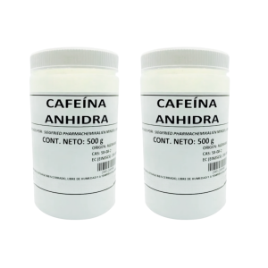 PACK CAFEÍNA ANHIDRA – 2 x 500g